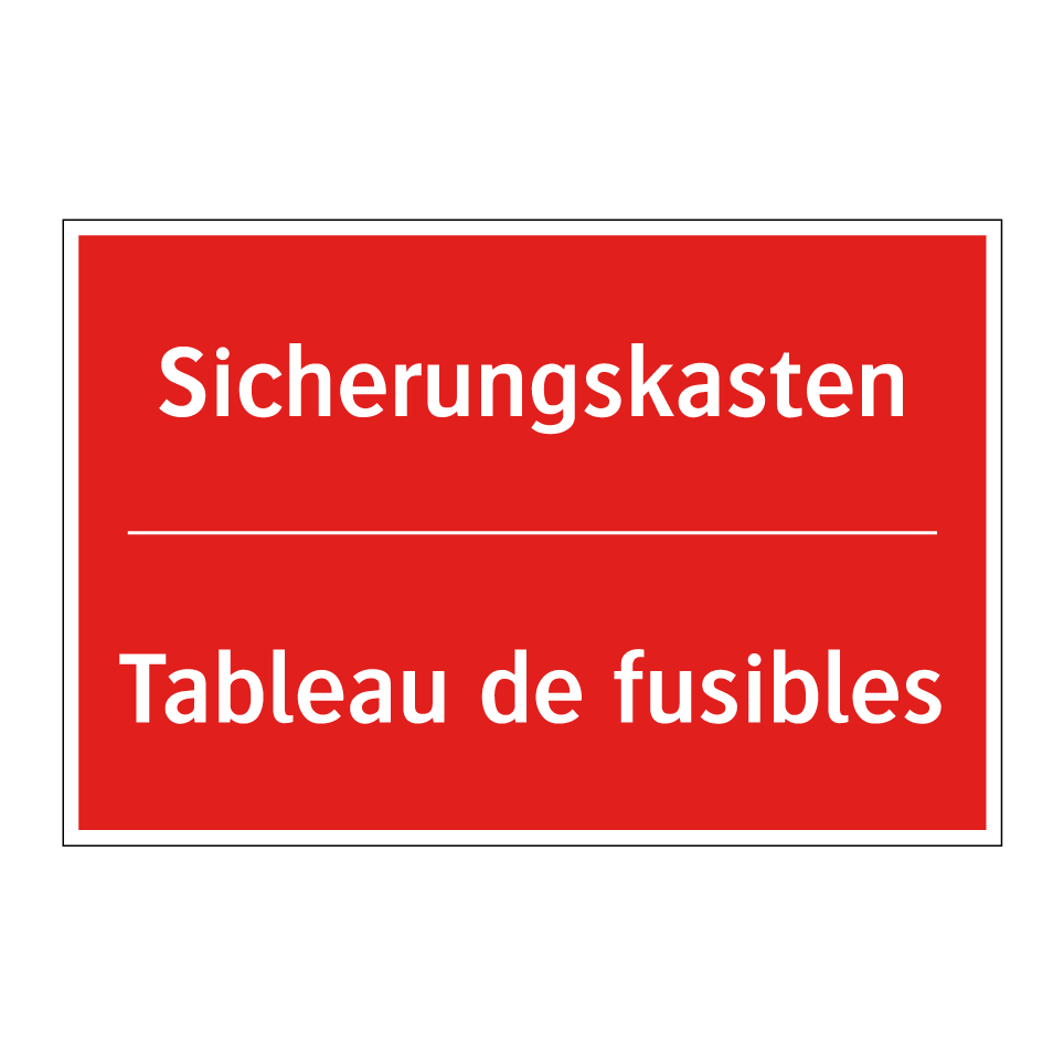 Sicherungskasten - Tableau de fusibles