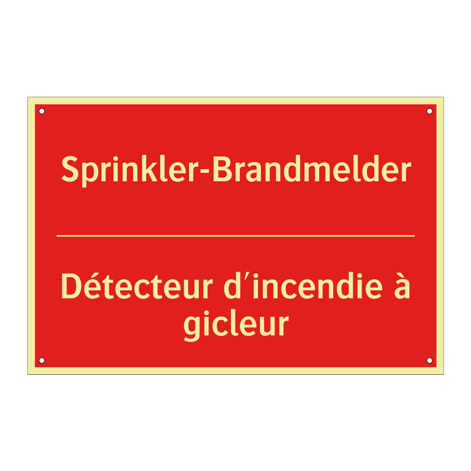 Sprinkler-Brandmelder - Détecteur d'incendie à gicleur