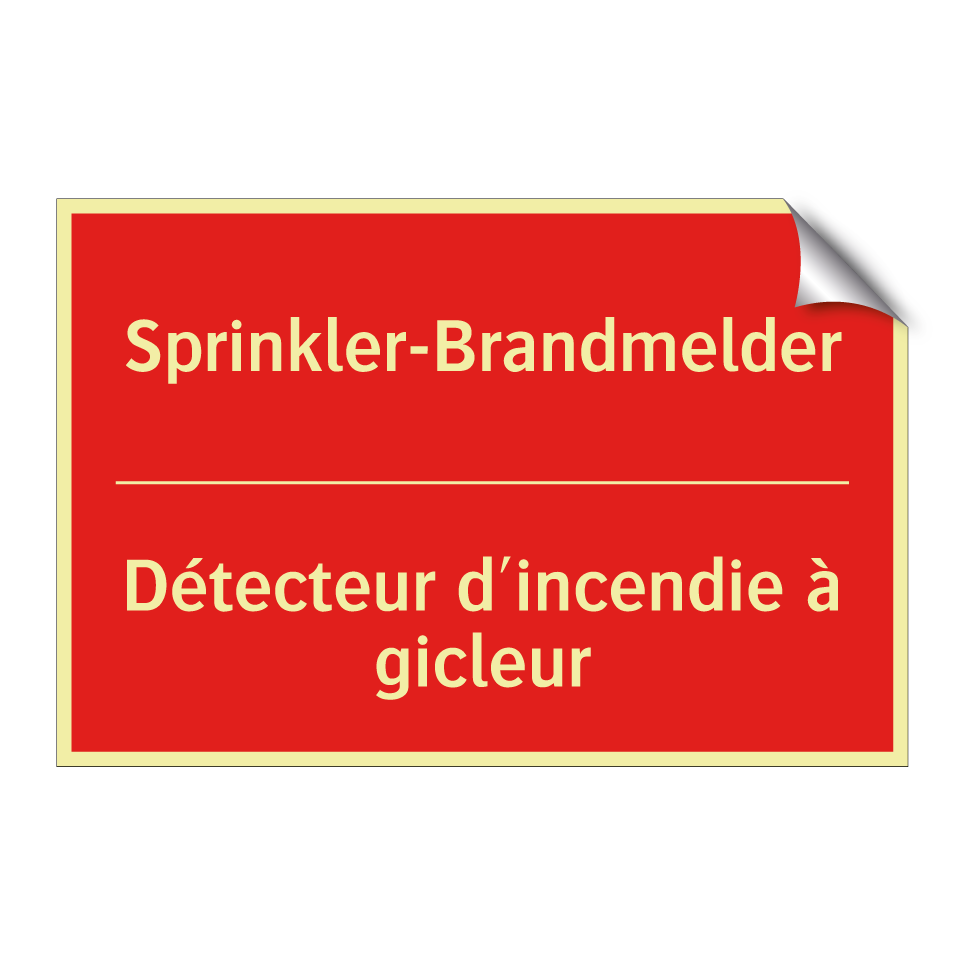 Sprinkler-Brandmelder - Détecteur d'incendie à gicleur
