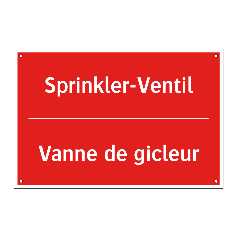 Sprinkler-Ventil - Vanne de gicleur