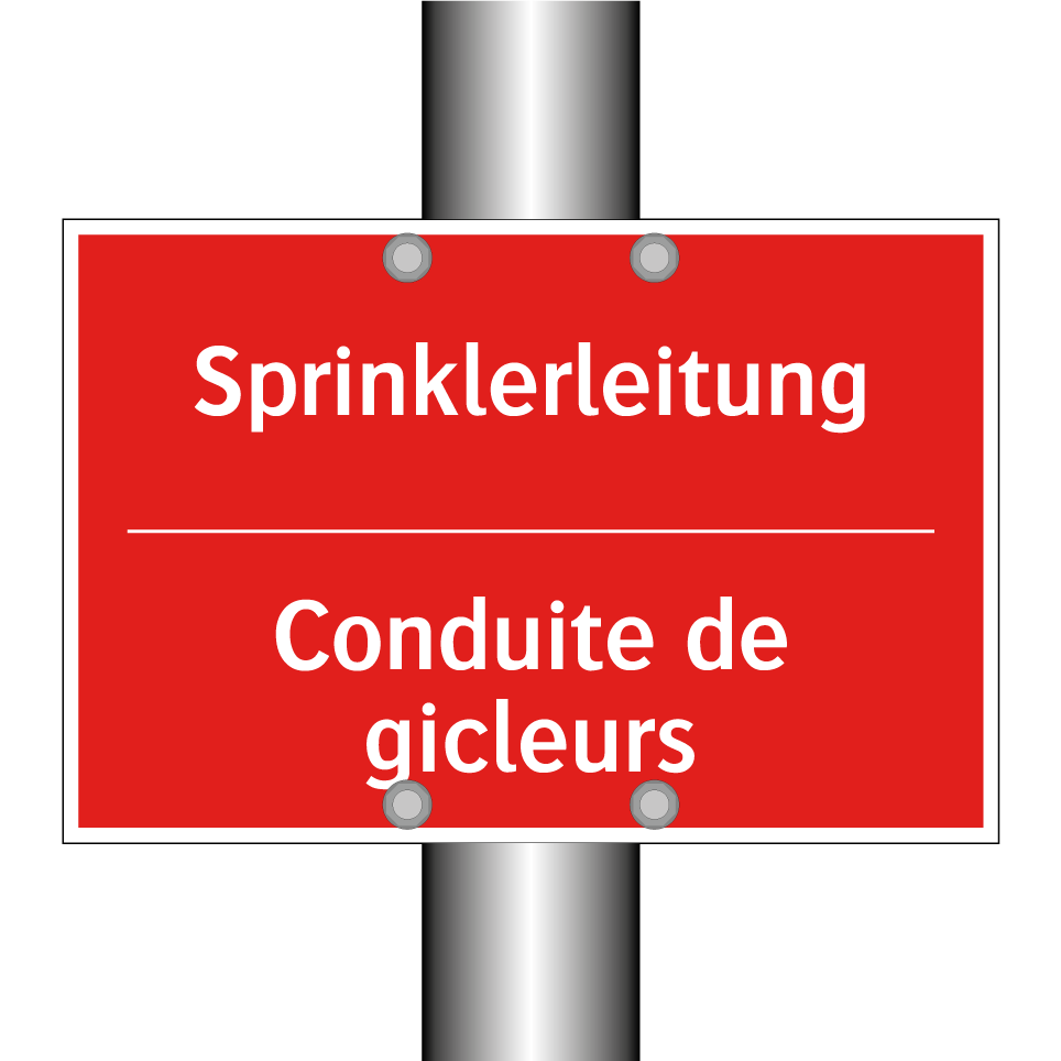 Sprinklerleitung - Conduite de gicleurs