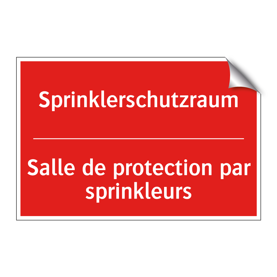 Sprinklerschutzraum - Salle de protection par sprinkleurs /.../