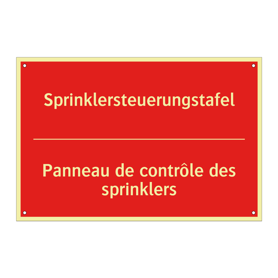 Sprinklersteuerungstafel - Panneau de contrôle des sprinklers /.../