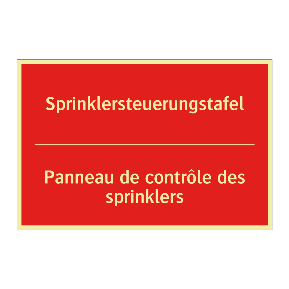 Sprinklersteuerungstafel - Panneau de contrôle des sprinklers /.../