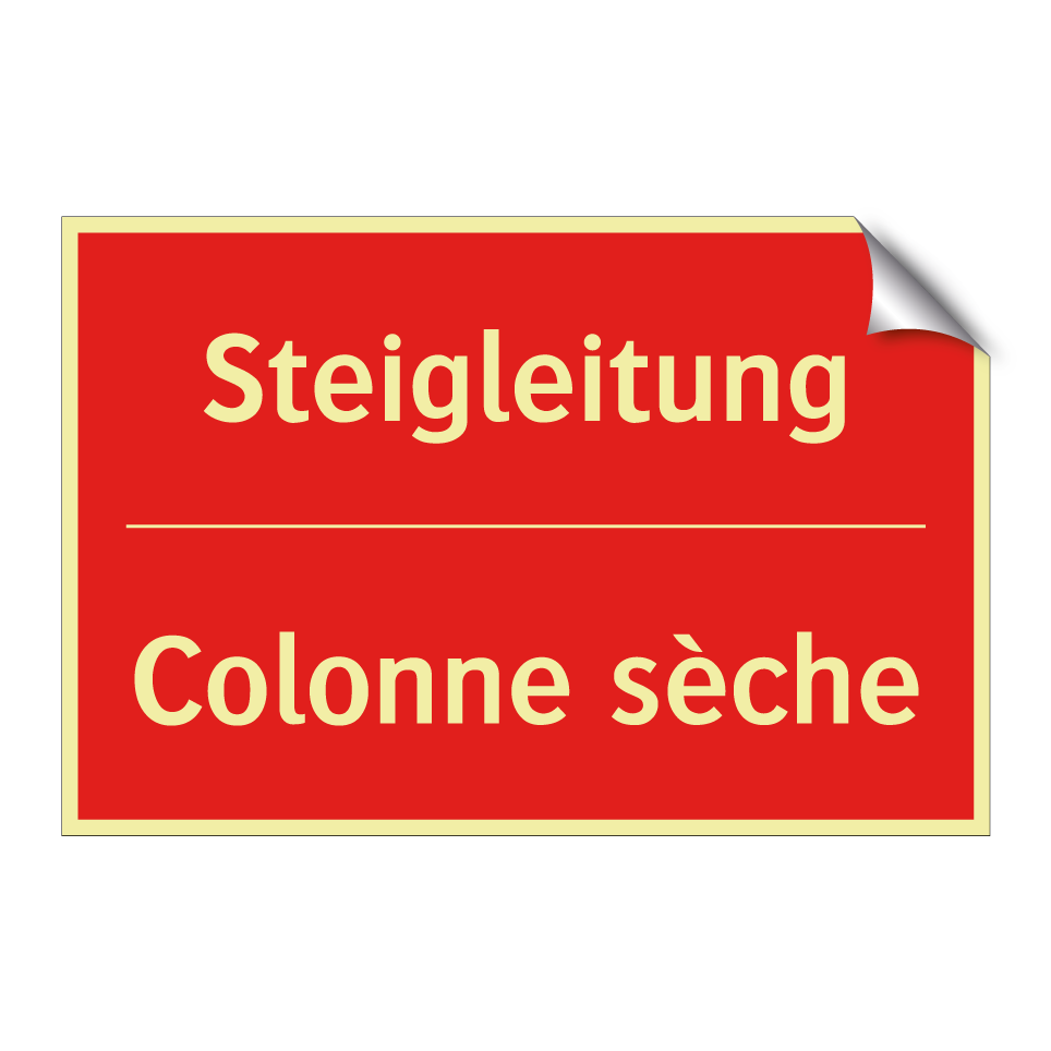 Steigleitung - Colonne sèche