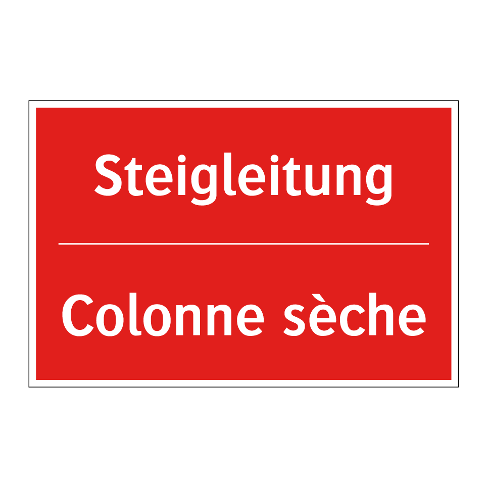 Steigleitung - Colonne sèche