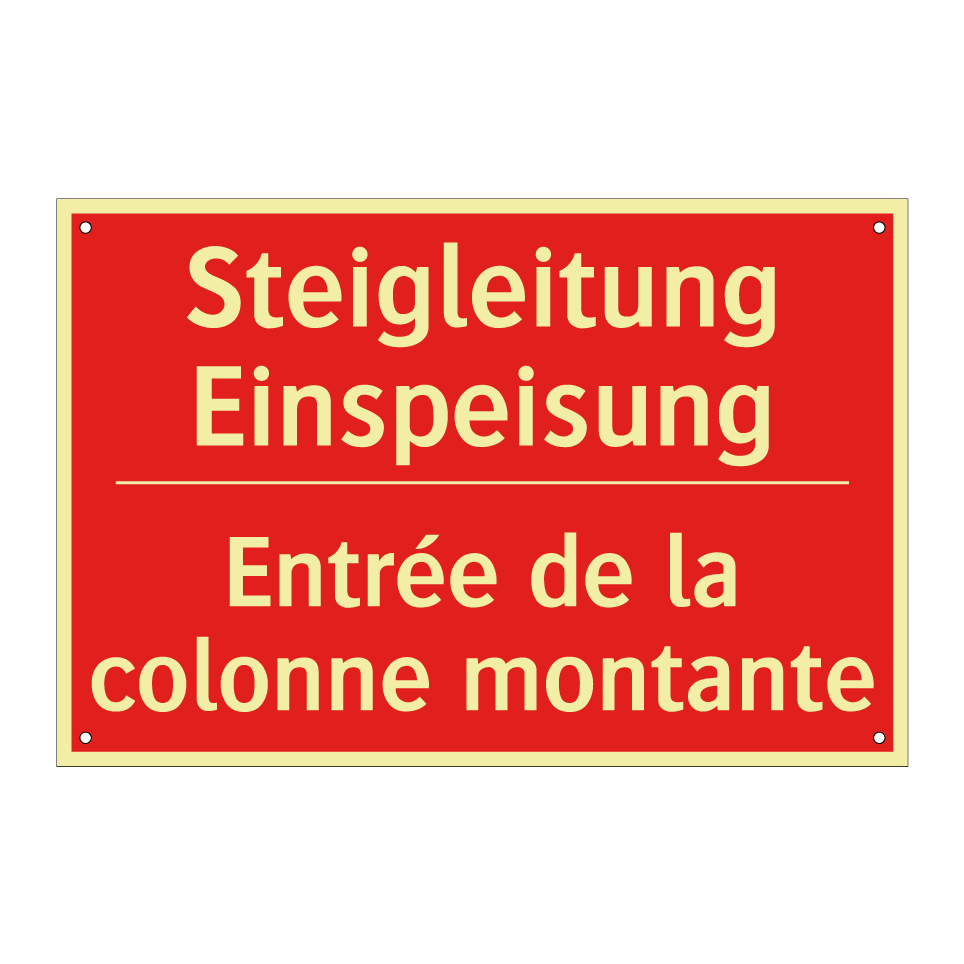 Steigleitung Einspeisung - Entrée de la colonne montante