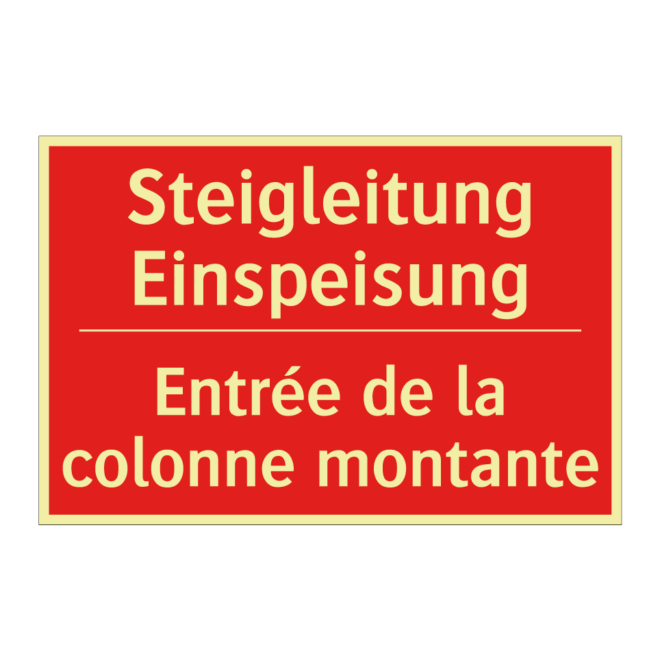 Steigleitung Einspeisung - Entrée de la colonne montante