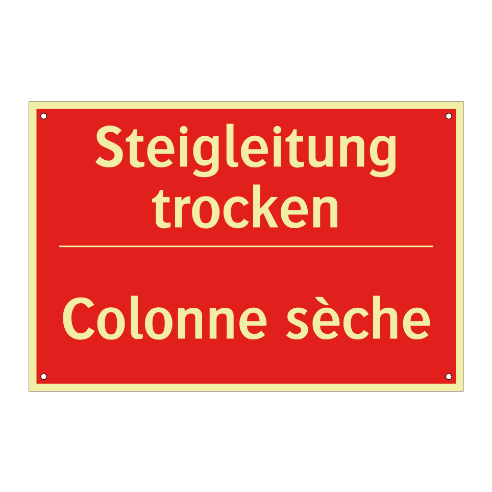Steigleitung trocken - Colonne sèche
