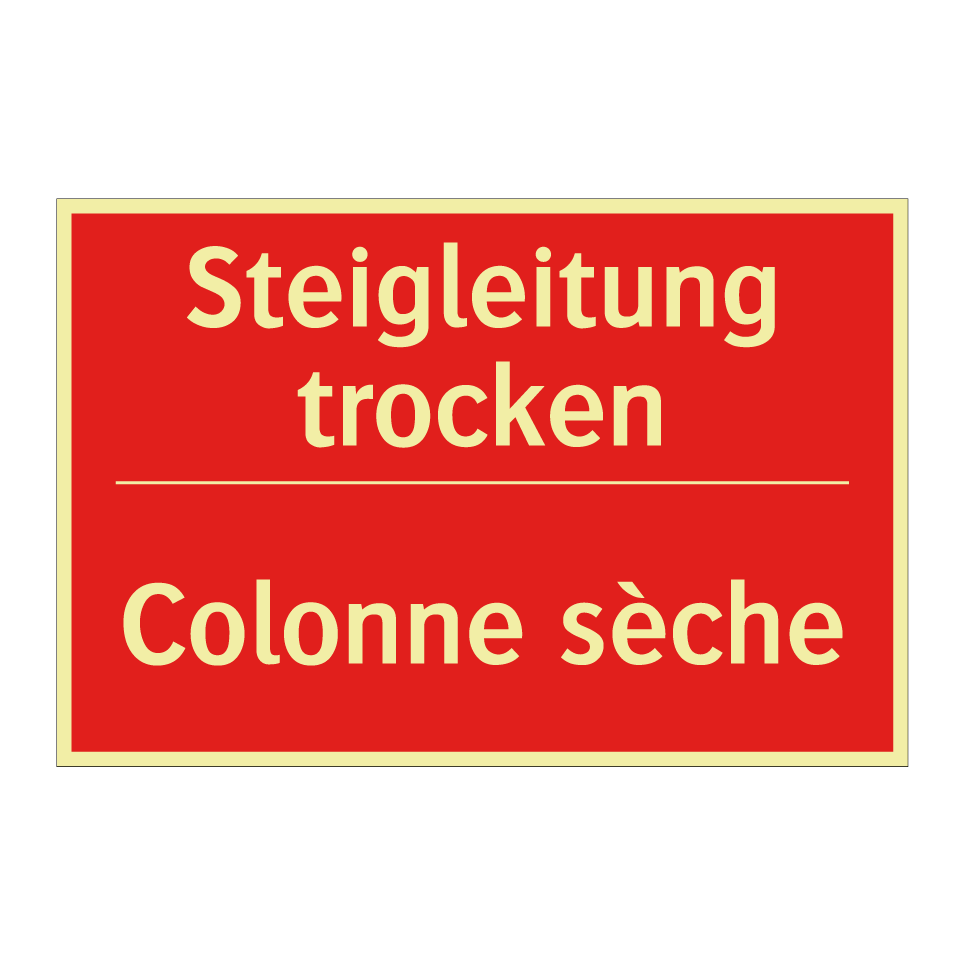 Steigleitung trocken - Colonne sèche