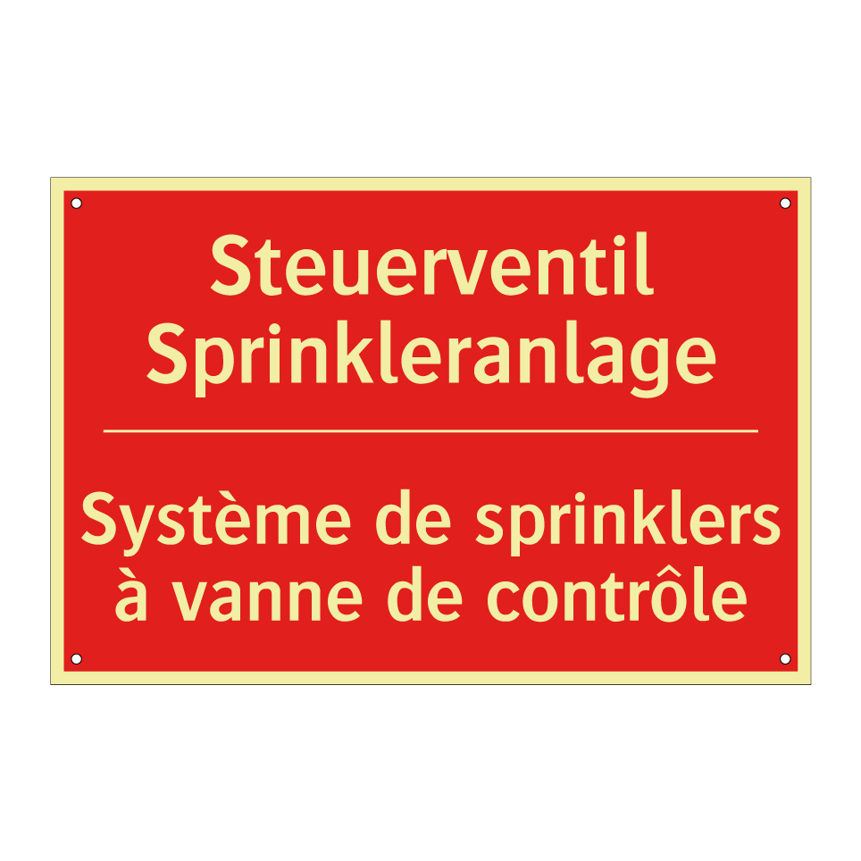 Steuerventil Sprinkleranlage - Système de sprinklers à vanne  /.../