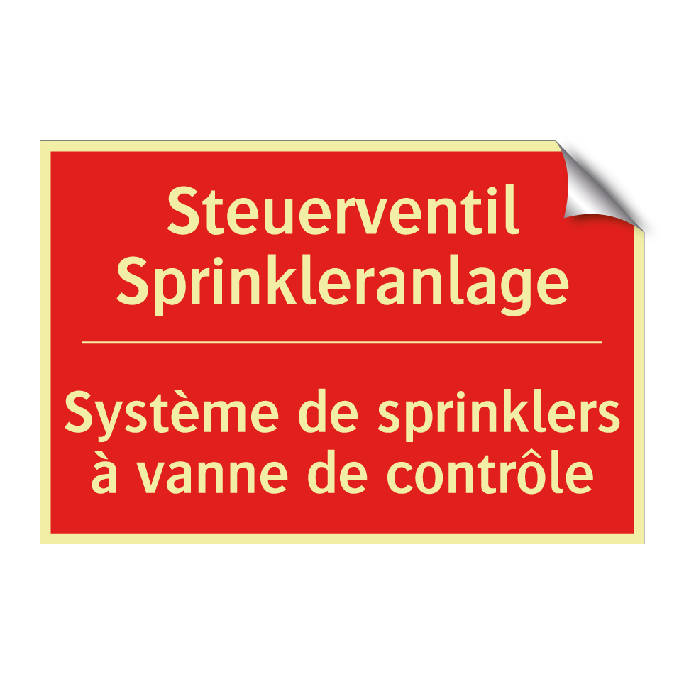 Steuerventil Sprinkleranlage - Système de sprinklers à vanne  /.../