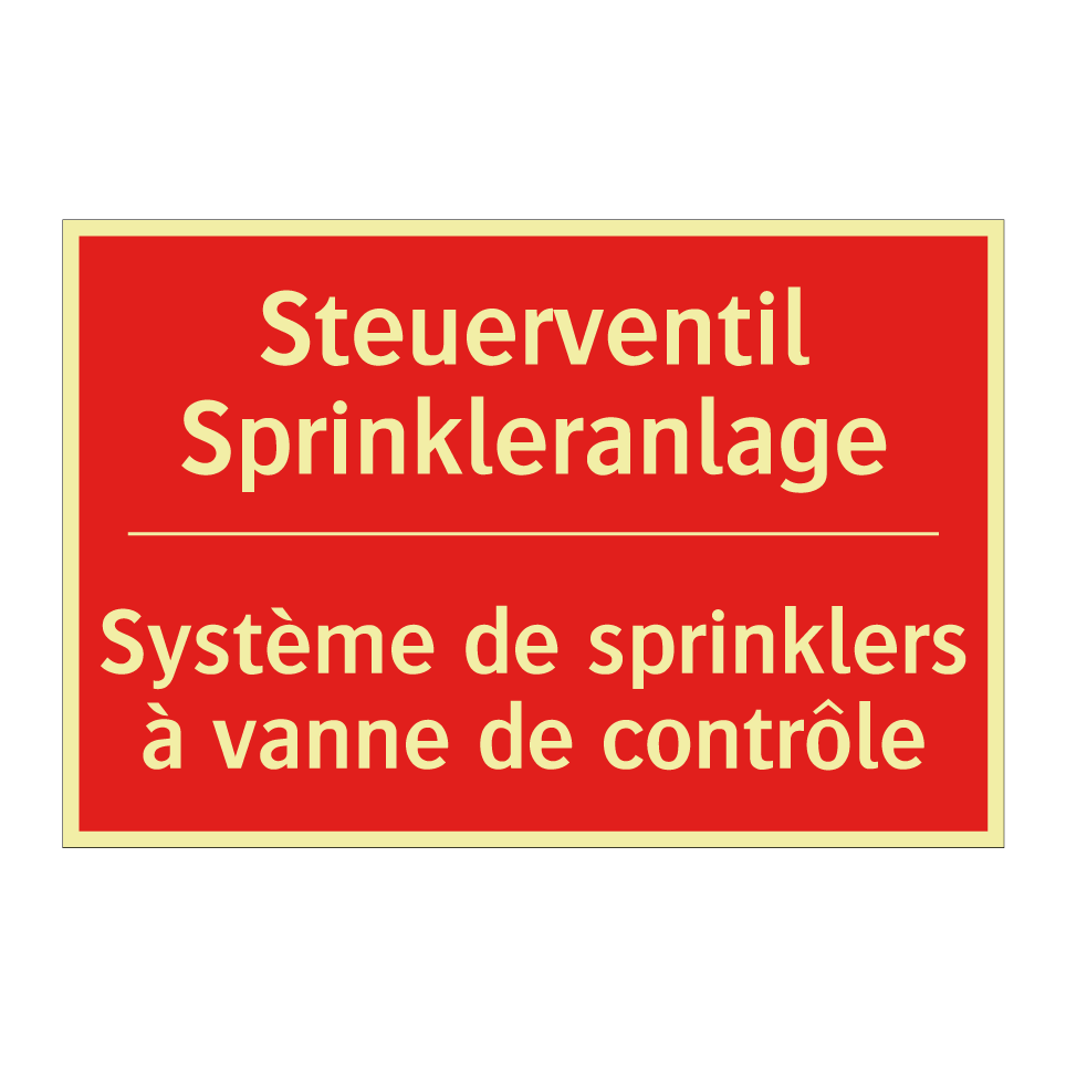 Steuerventil Sprinkleranlage - Système de sprinklers à vanne  /.../