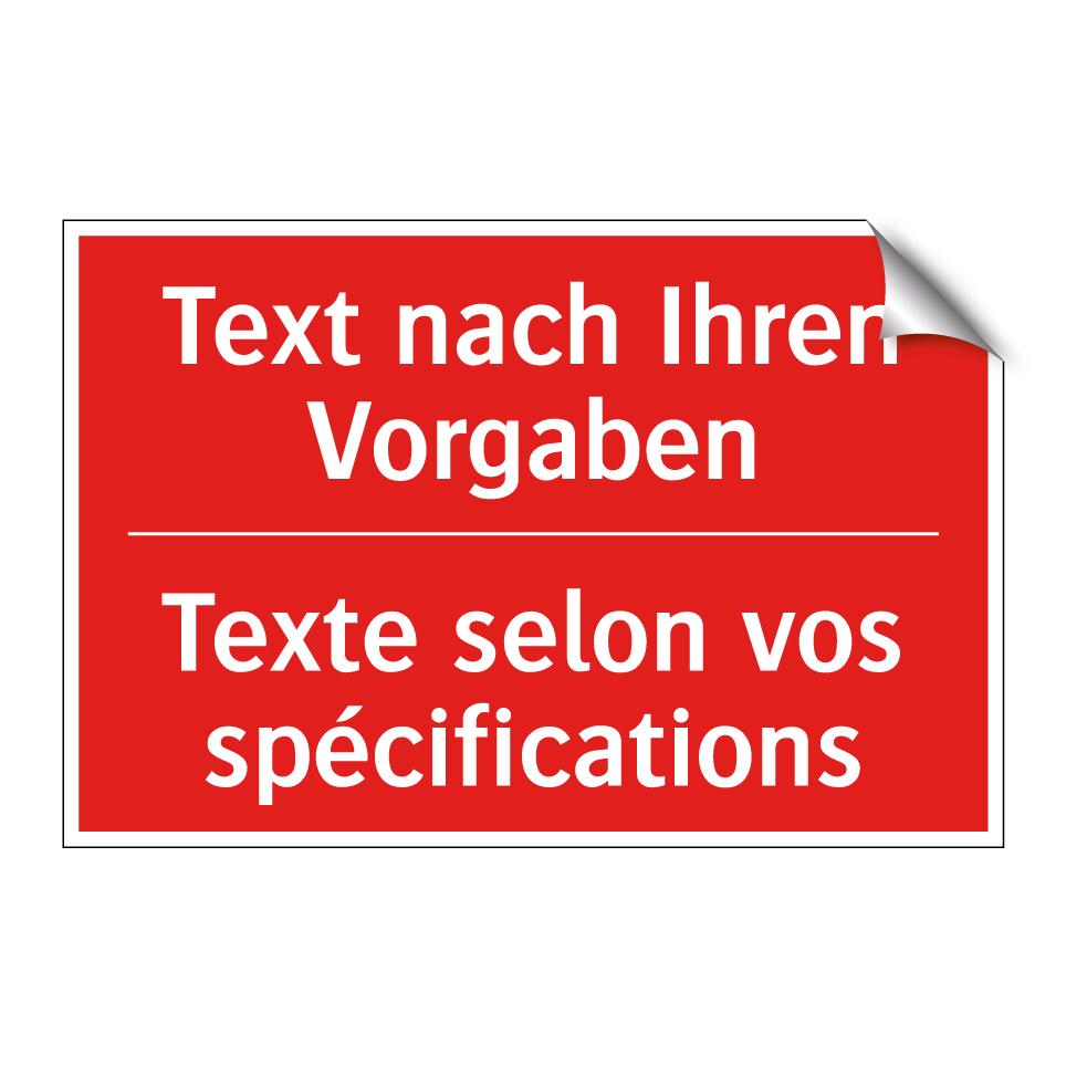 Text nach Ihren Vorgaben - Texte selon vos spécifications