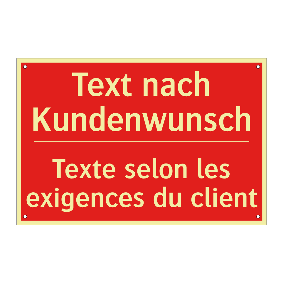 Text nach Kundenwunsch - Texte selon les exigences du client /.../