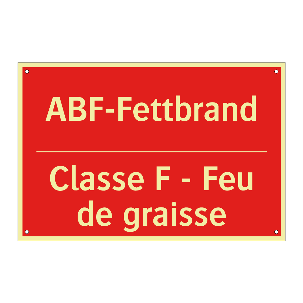 ABF-Fettbrand - Classe F - Feu de graisse