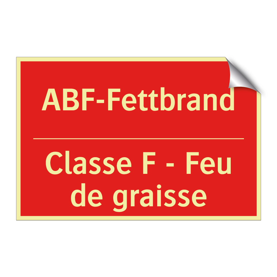 ABF-Fettbrand - Classe F - Feu de graisse
