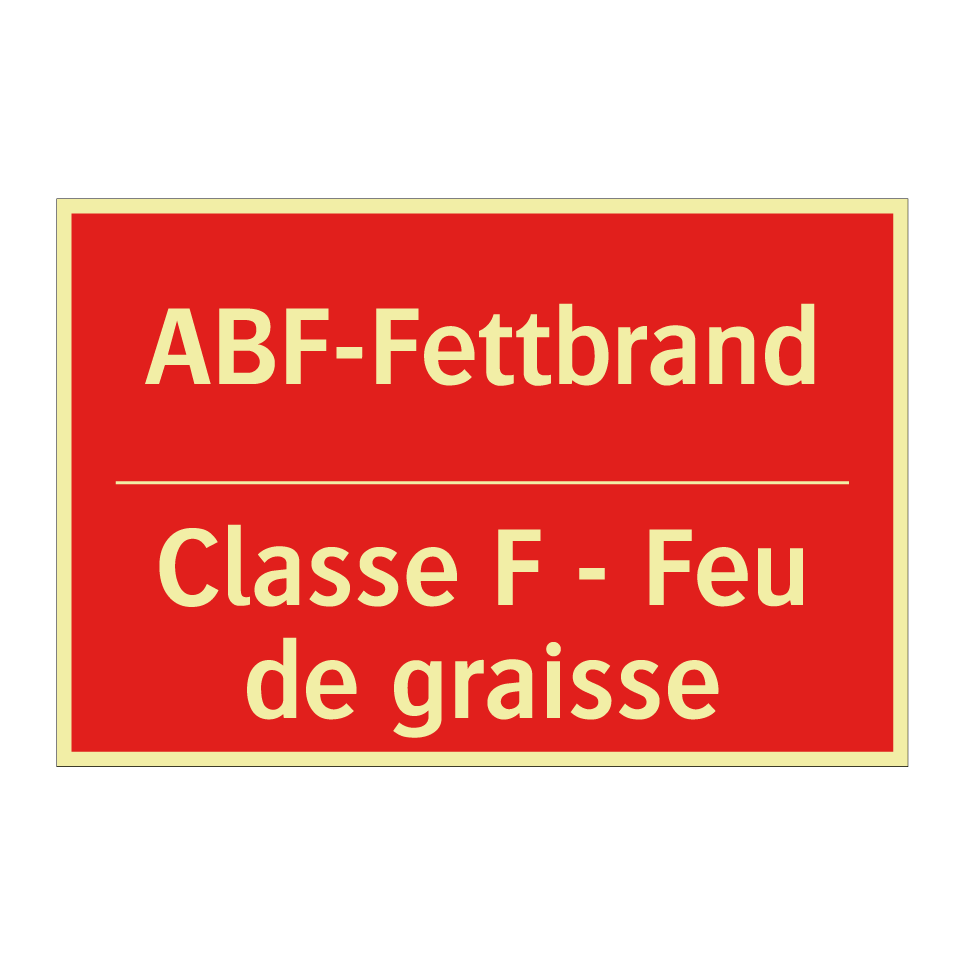 ABF-Fettbrand - Classe F - Feu de graisse
