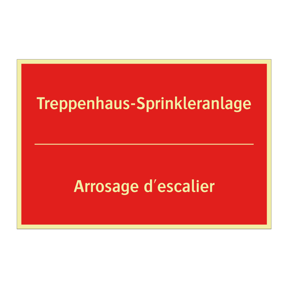 Treppenhaus-Sprinkleranlage - Arrosage d'escalier