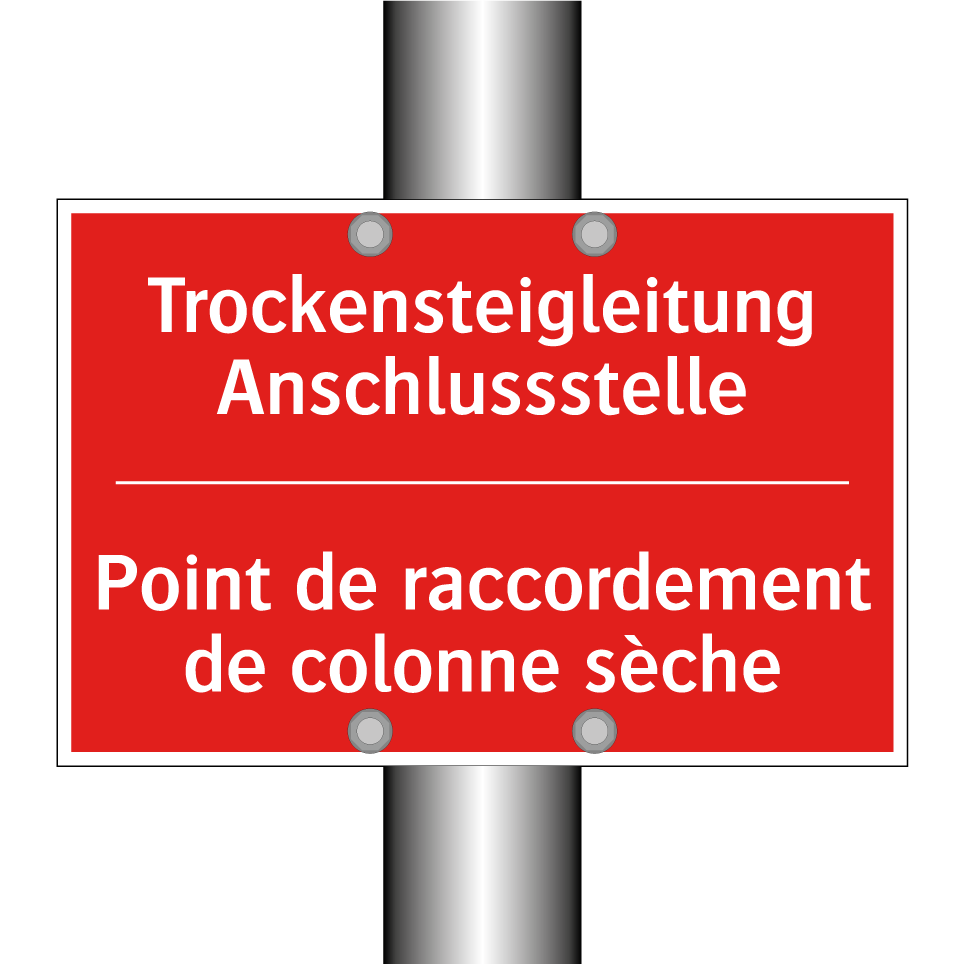 Trockensteigleitung Anschlussstelle /.../ - Point de raccordement de colonne  /.../