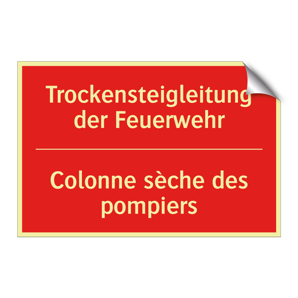Trockensteigleitung der Feuerwehr /.../ - Colonne sèche des pompiers