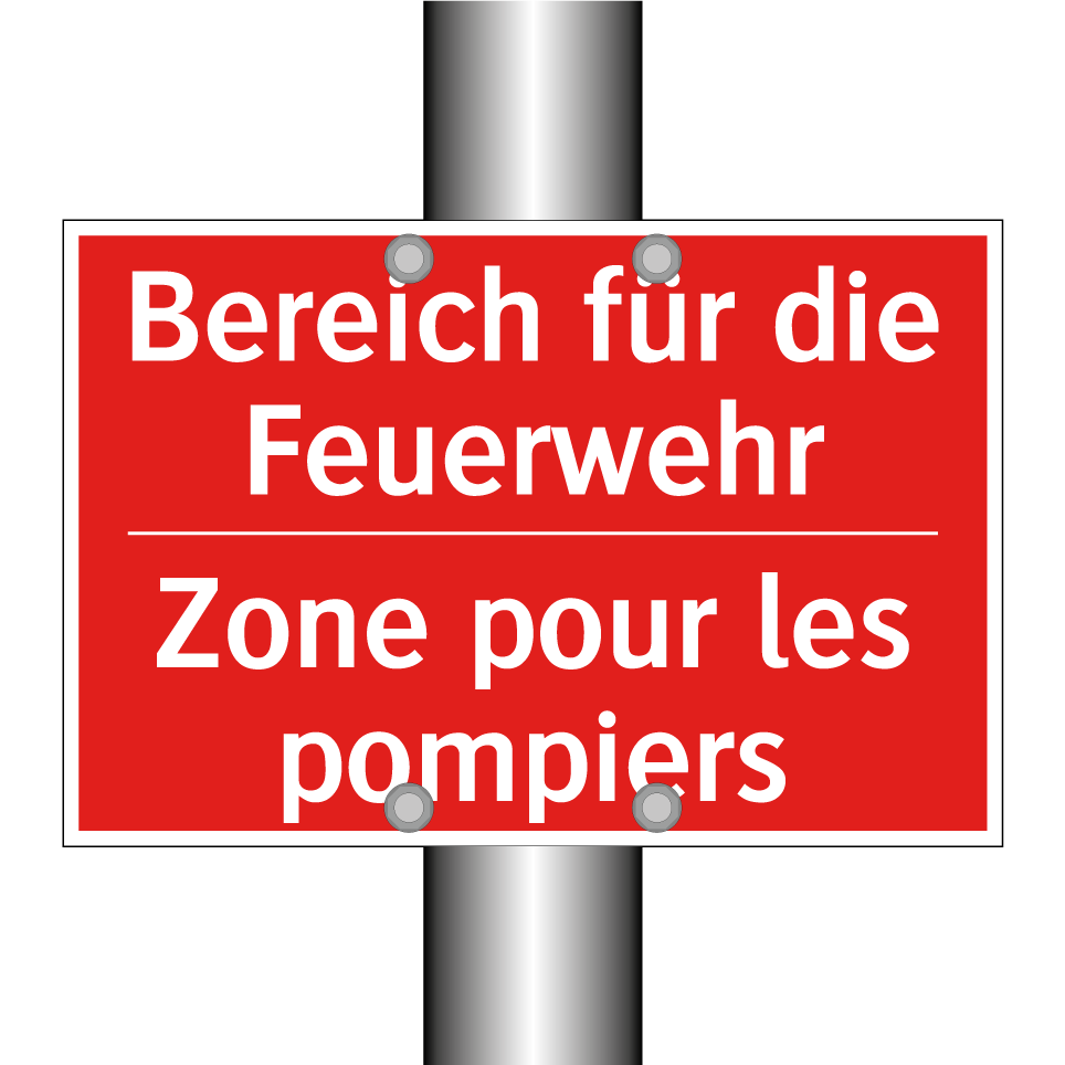 Bereich für die Feuerwehr - Zone pour les pompiers