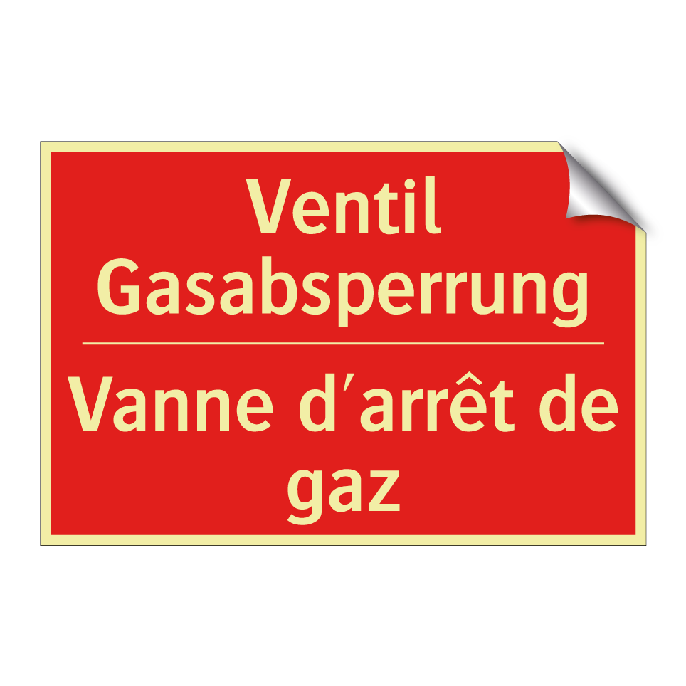 Ventil Gasabsperrung - Vanne d'arrêt de gaz