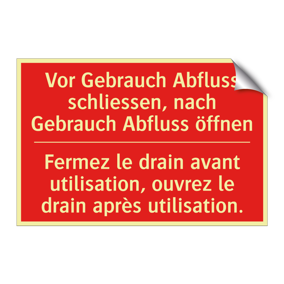 Vor Gebrauch Abfluss schließen,  /.../ - Fermez le drain avant utilisation,  /.../