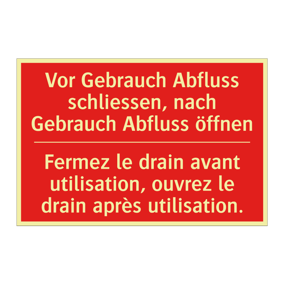 Vor Gebrauch Abfluss schließen,  /.../ - Fermez le drain avant utilisation,  /.../