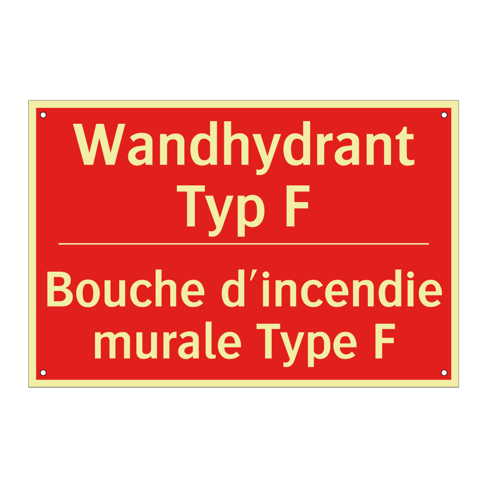 Wandhydrant Typ F - Bouche d'incendie murale Type  /.../