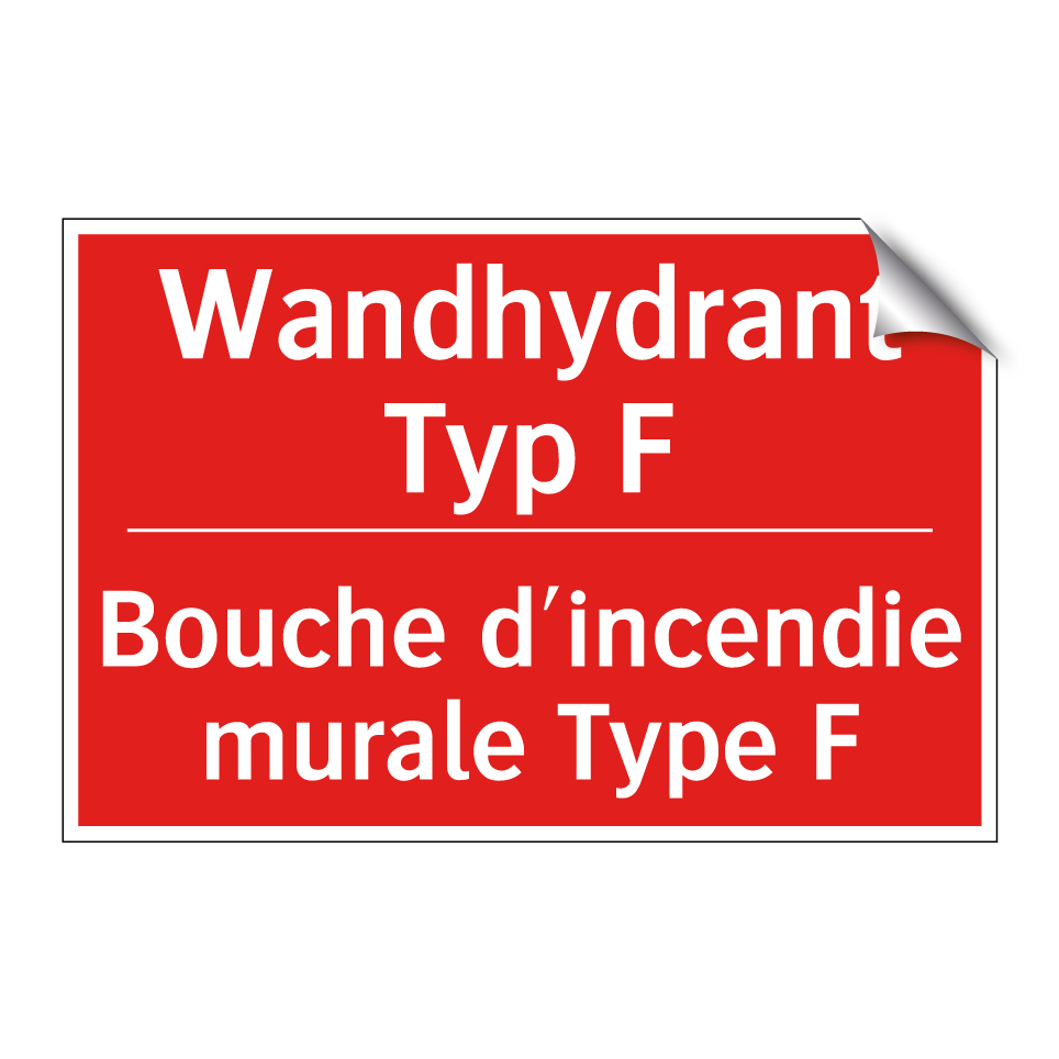 Wandhydrant Typ F - Bouche d'incendie murale Type  /.../
