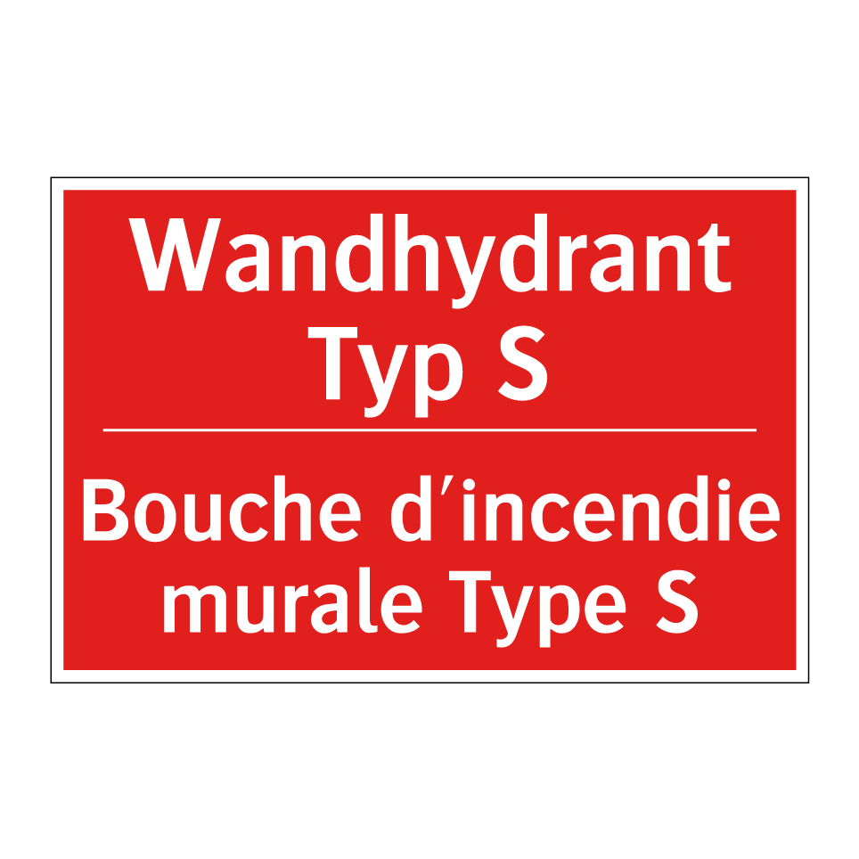 Wandhydrant Typ S - Bouche d'incendie murale Type  /.../