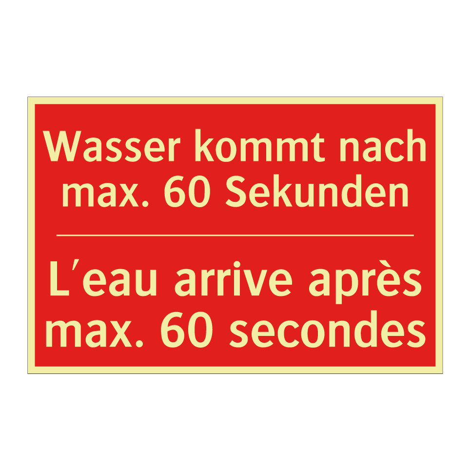 Wasser kommt nach max. 60 Sekunden /.../ - L'eau arrive après max. 60 secondes /.../