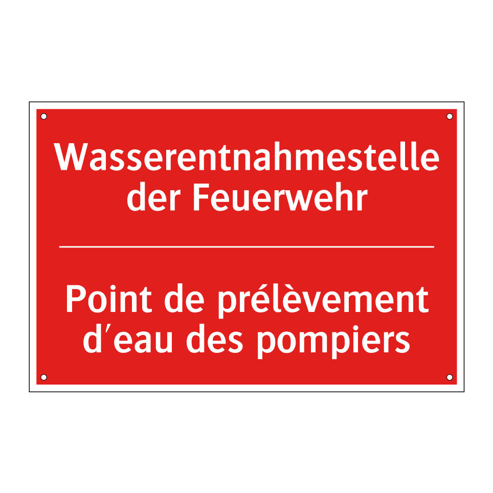 Wasserentnahmestelle der Feuerwehr /.../ - Point de prélèvement d'eau des  /.../