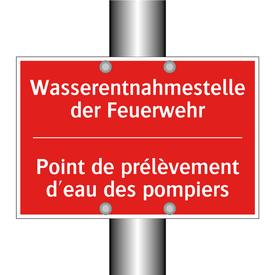 Wasserentnahmestelle der Feuerwehr /.../ - Point de prélèvement d'eau des  /.../