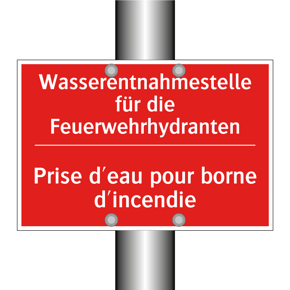 Wasserentnahmestelle für die Feuerwehrhydranten /.../ - Prise d'eau pour borne d'incendie /.../