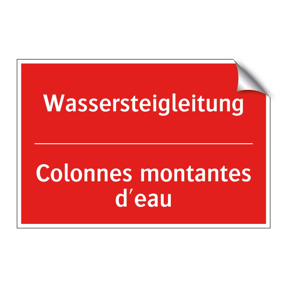 Wassersteigleitung - Colonnes montantes d'eau