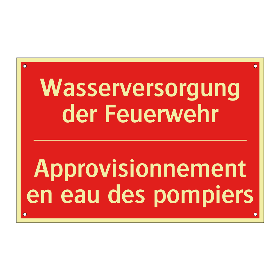 Wasserversorgung der Feuerwehr - Approvisionnement en eau des pompiers /.../
