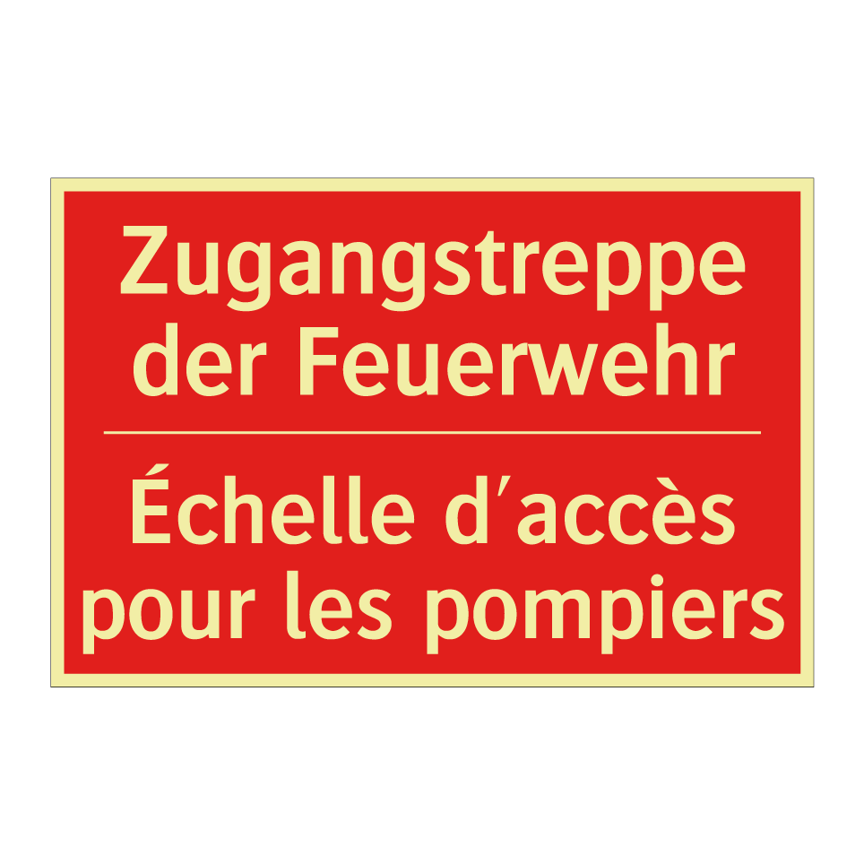 Zugangstreppe der Feuerwehr - Échelle d'accès pour les pompiers /.../