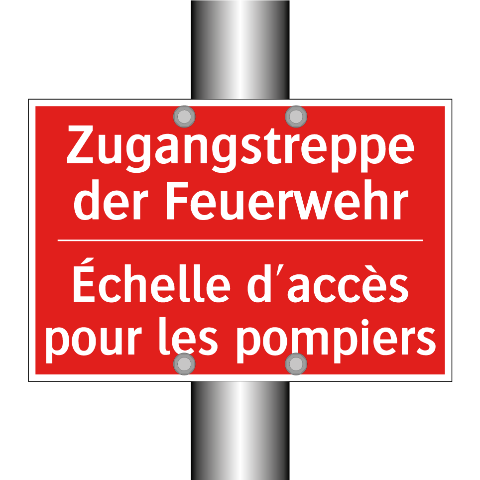 Zugangstreppe der Feuerwehr - Échelle d'accès pour les pompiers /.../