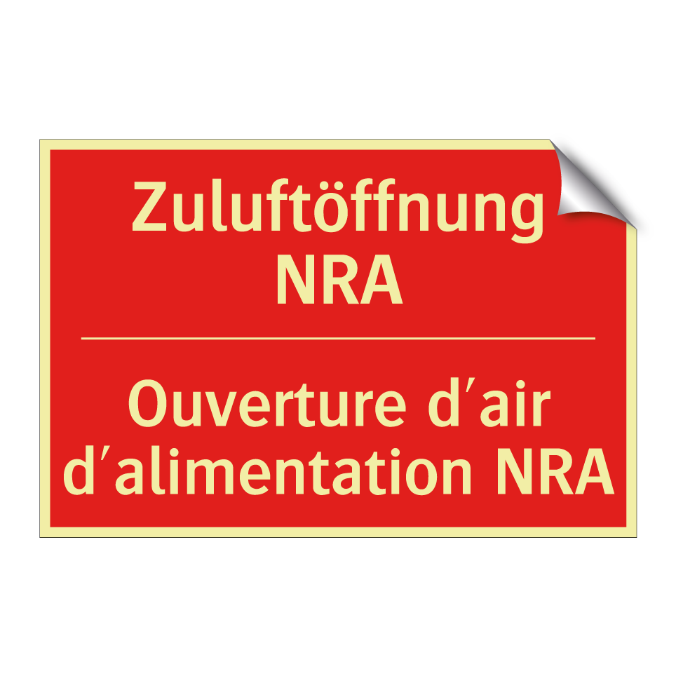 Zuluftöffnung NRA - Ouverture d'air d'alimentation  /.../