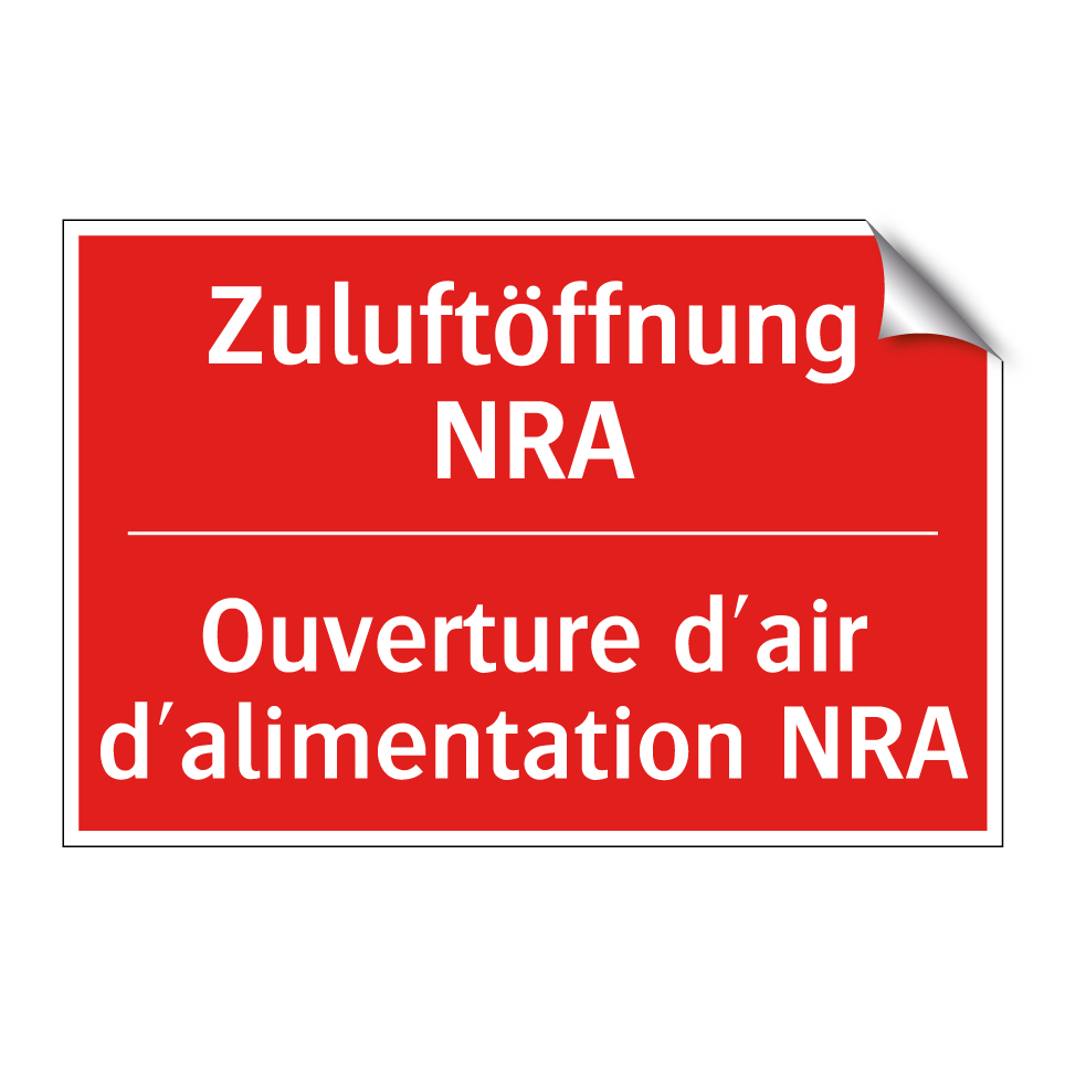 Zuluftöffnung NRA - Ouverture d'air d'alimentation  /.../