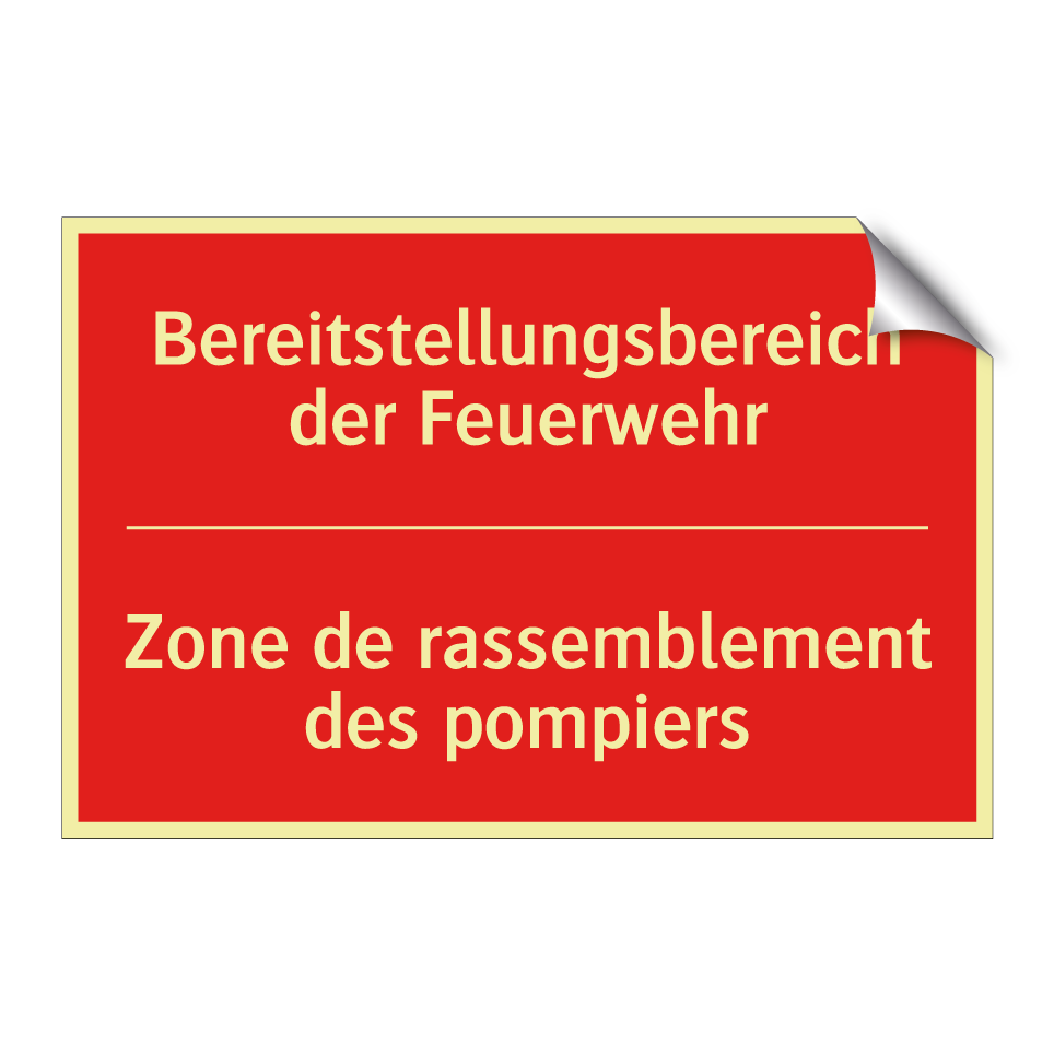 Bereitstellungsbereich der Feuerwehr /.../ - Zone de rassemblement des pompiers /.../