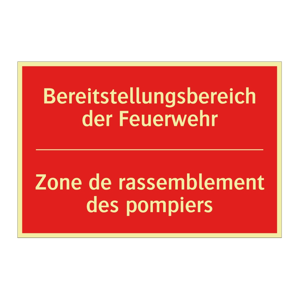 Bereitstellungsbereich der Feuerwehr /.../ - Zone de rassemblement des pompiers /.../