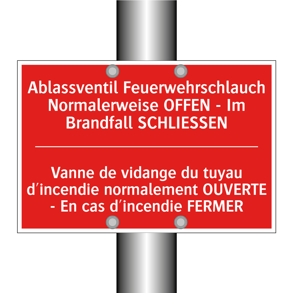 Ablassventil Feuerwehrschlauch  /.../ - Vanne de vidange du tuyau d'incendie  /.../