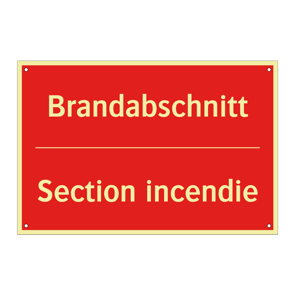 Brandabschnitt - Section incendie