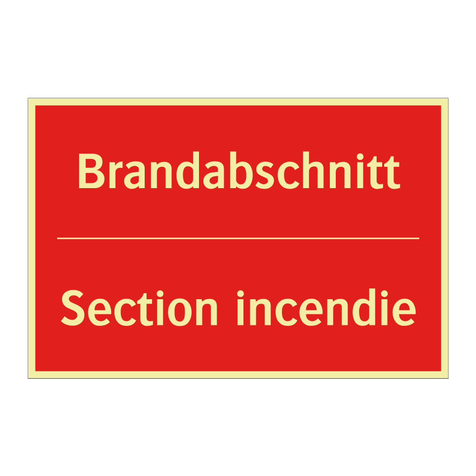 Brandabschnitt - Section incendie