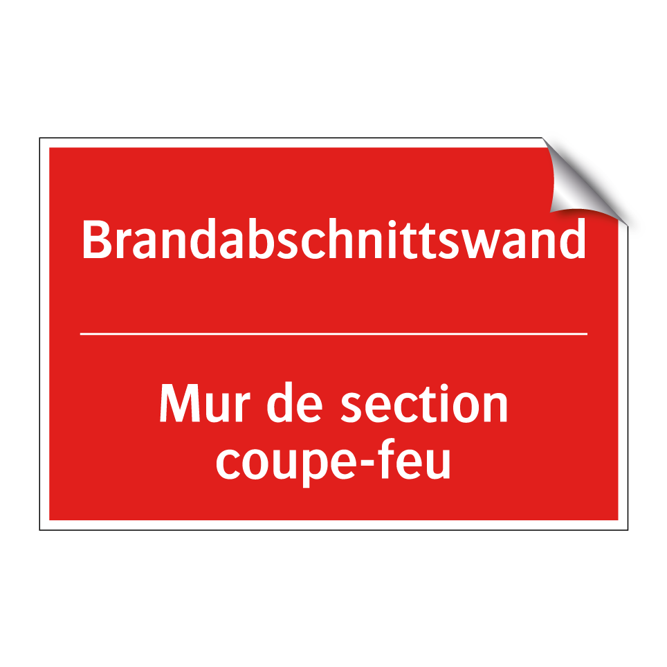 Brandabschnittswand - Mur de section coupe-feu