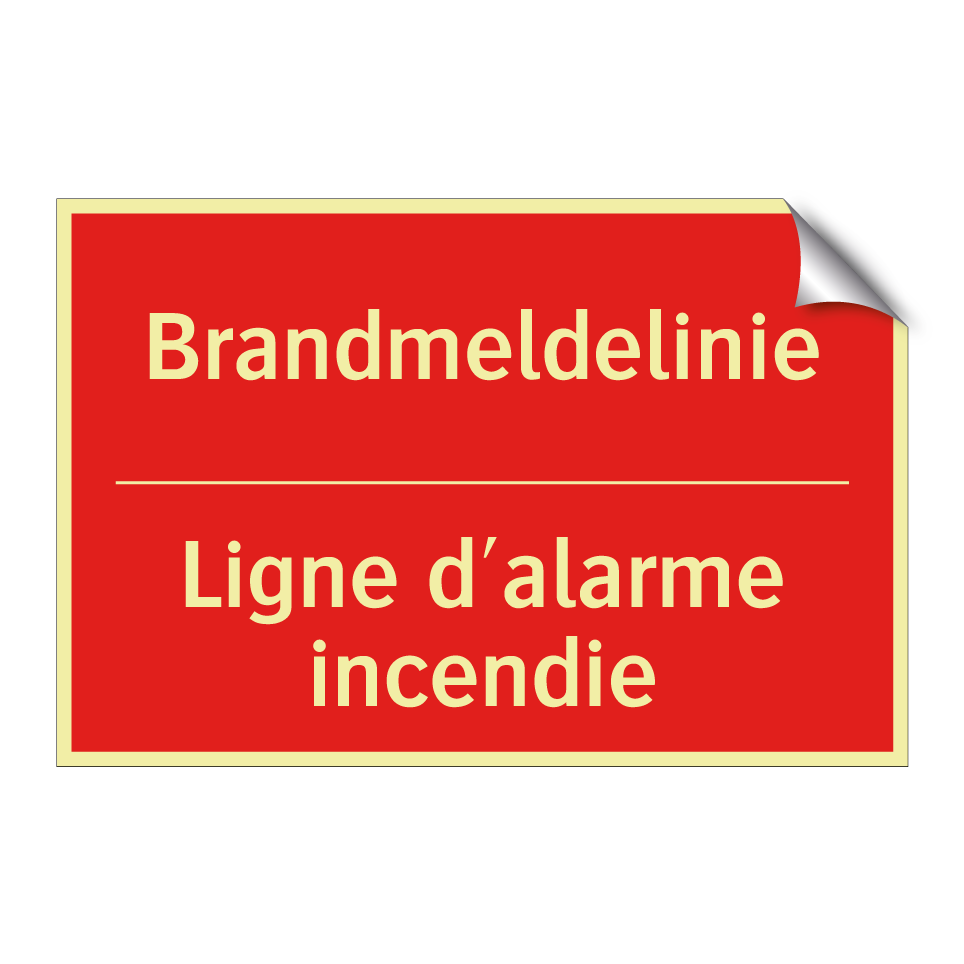 Brandmeldelinie - Ligne d'alarme incendie