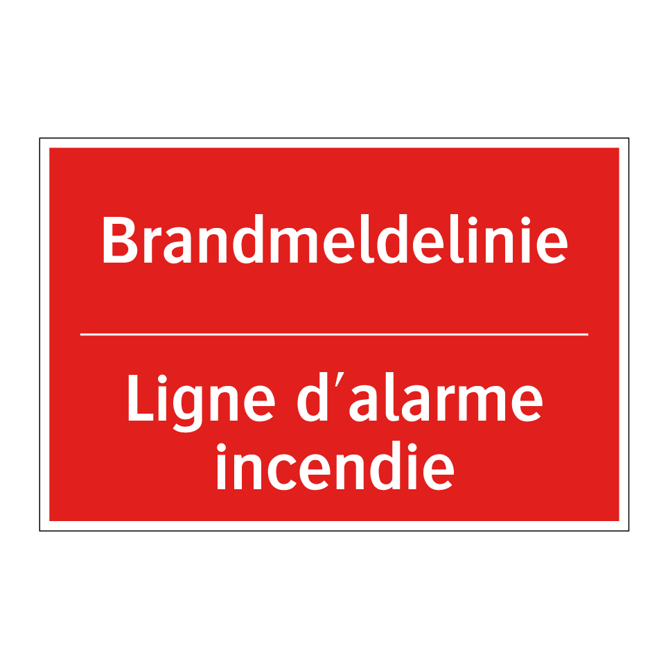 Brandmeldelinie - Ligne d'alarme incendie
